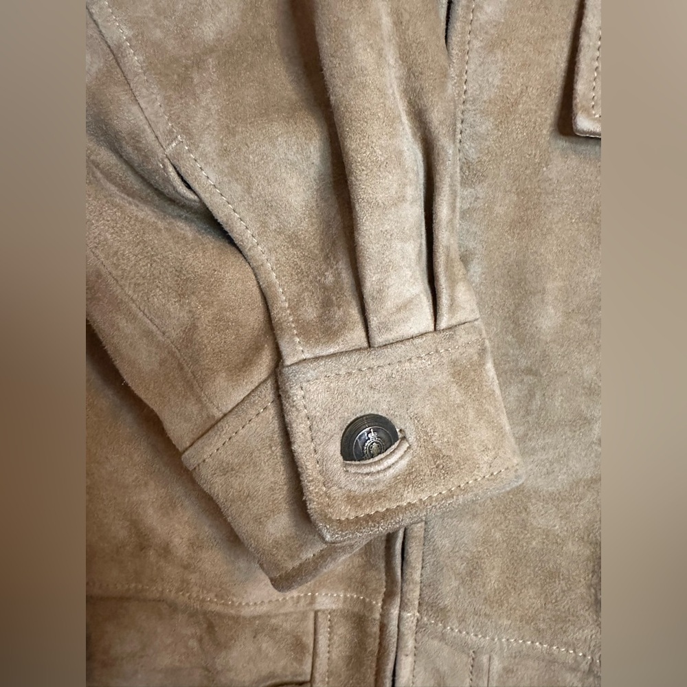 Island Soft Suede Jacket - Perfect Vintage- Jacket.  Size L - Picture 15 of 16